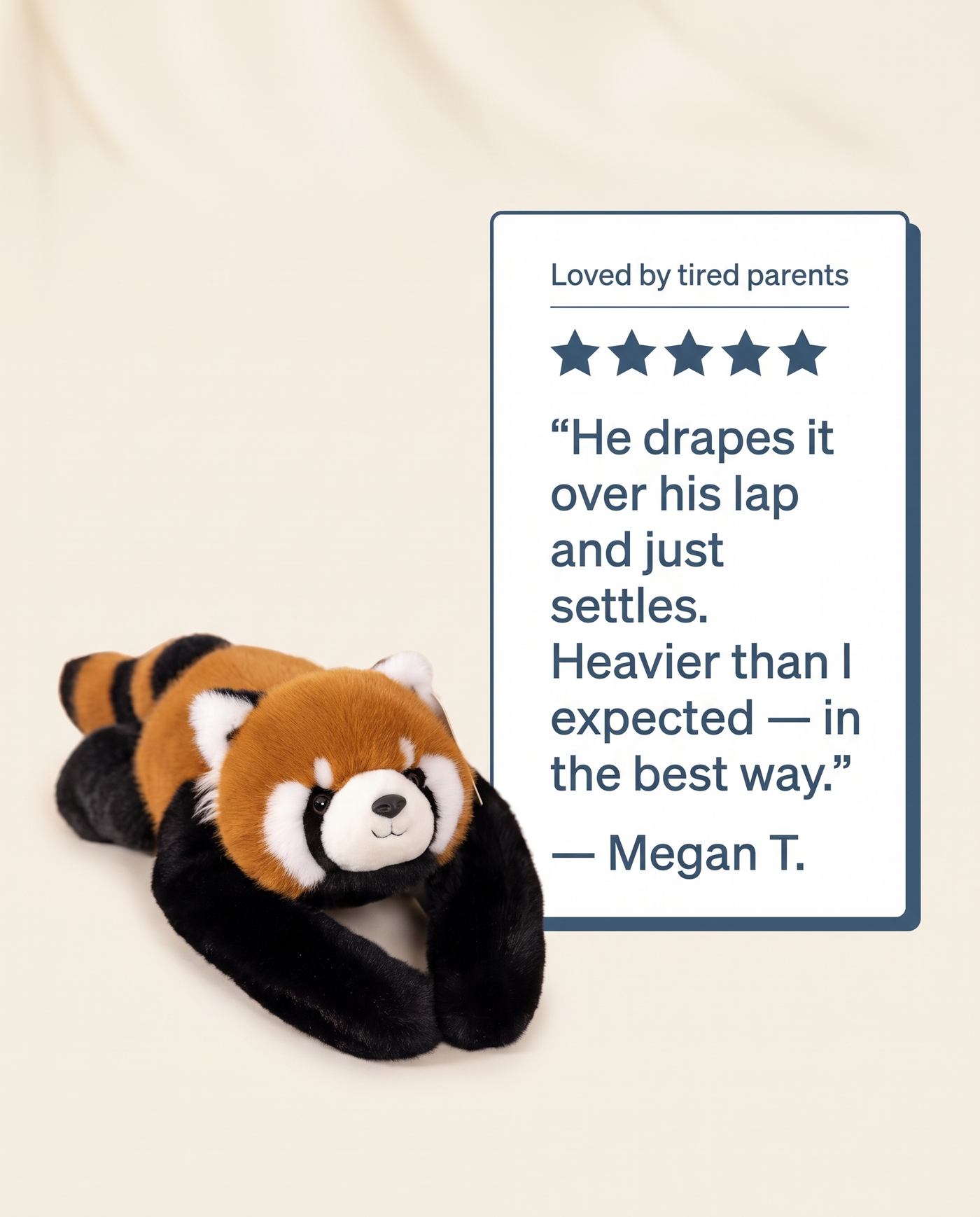 The Weighted Buddy — Big 65cm Huggable Cuddle Companion